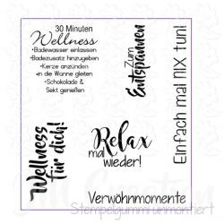 Wellness für Etiketten  - Stempelgummi