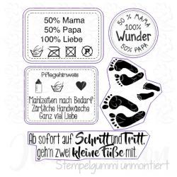 Baby-Set  - Stempelgummi