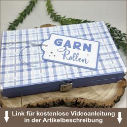 Klappbox "Garn"- Graupappezuschnitte