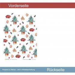 Tannenbaum + Kerzen - Serie: Nostalgische Weihnachten - Designpapier