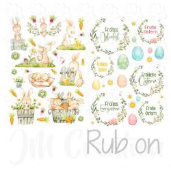 Osterhasen - Rub On