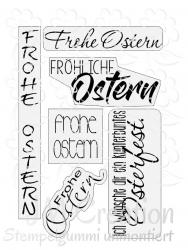 Frohe Ostern  - Stempelgummi