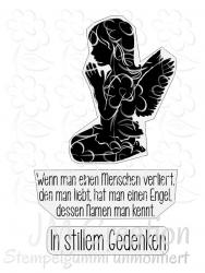 Engel auf Knien  - Stempelgummi