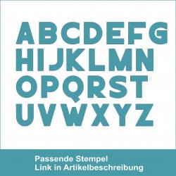 ABC Curly - Stanzschablone
