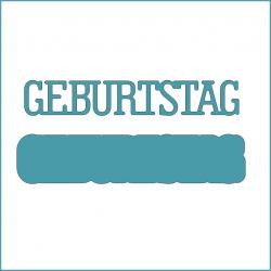 Geburtstag klein - Stanzschablone