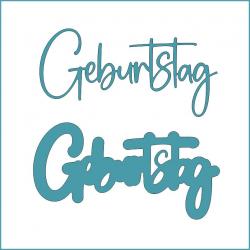 Geburtstag groß - Stanzschablone