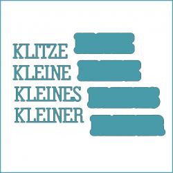 Klitze klein - Stanzschablone