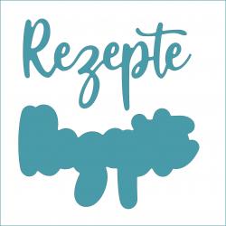 Rezepte mittel - Stanzschablone