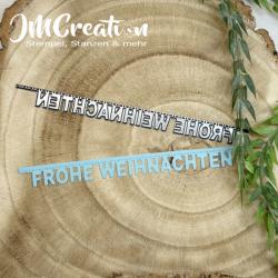 Frohe Weihnachten - Stanzschablone