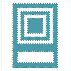 Briefmarken A6 - Stanzschablone