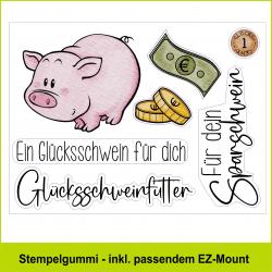 Sparschwein - Stempelgummi A6