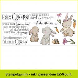 Ostergrüße - Stempelgummi lang