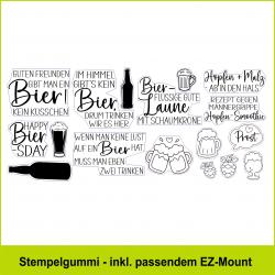 Bier-Laune - Stempelgummi 20,5x9cm