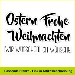Frohe Ostern Weihnachten - Stempelgummi