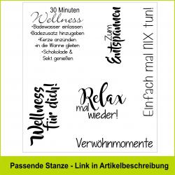 Wellness für Etiketten  - Stempelgummi