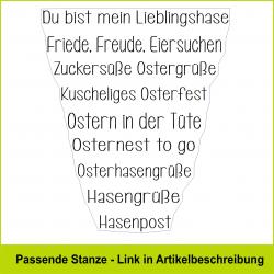 Ostergrüße für Bannerset - Stempelgummi
