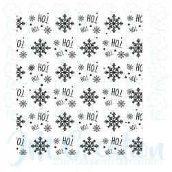 Schneeflocken Hintergrund - Stempelgummi